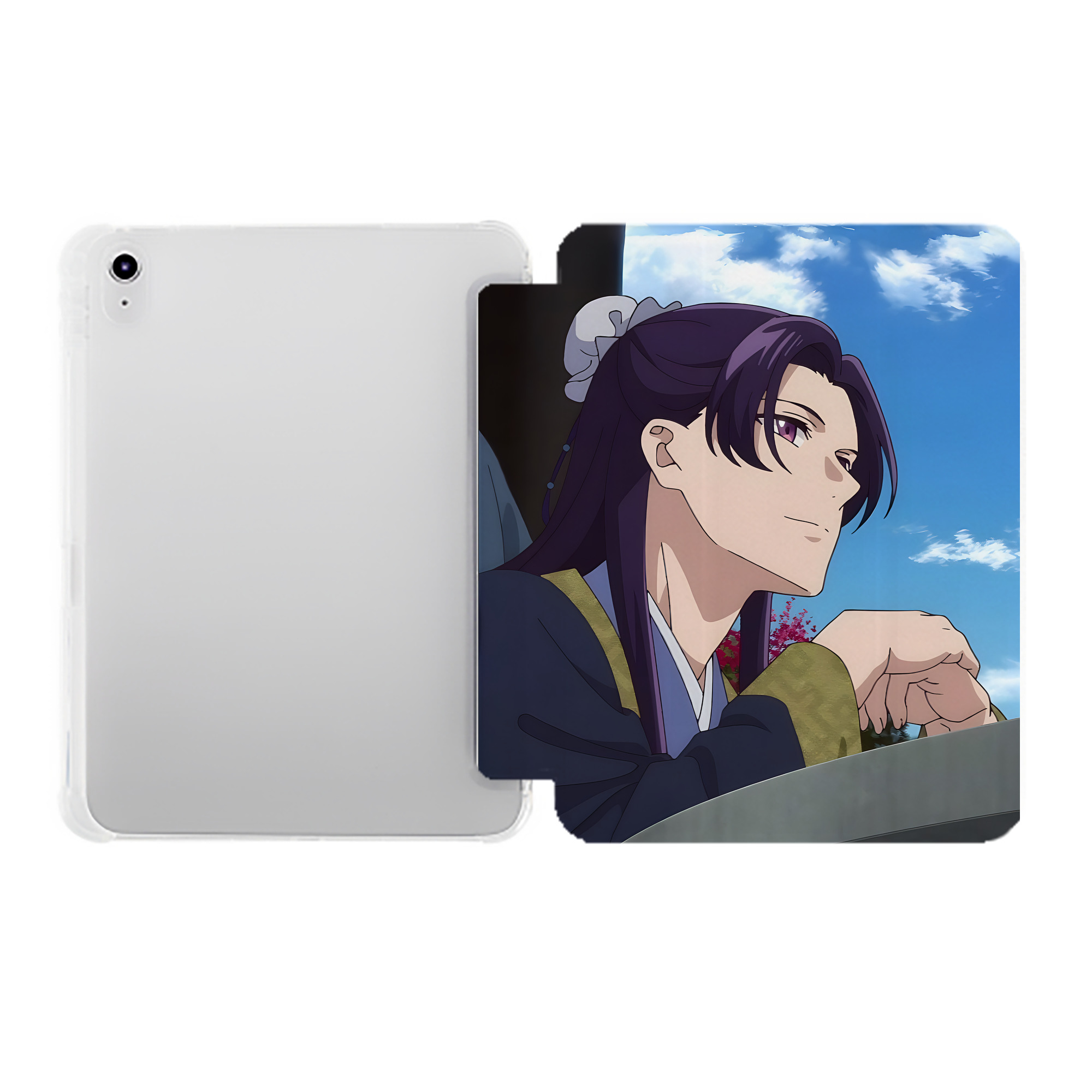 （画像用） 薬屋のひとりごと The Apothecary Diaries IPad ケース ペン収納付き 三つ折りスタンド PUレザー×シリコン 対応機種9.5/10.5/10.9インチ